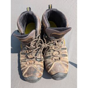 Keen‎ Waterproof Utility Boots Brown Leather Men Size 10 Steel Toe